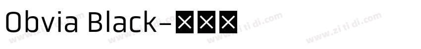 Obvia Black字体转换 Obvia Black字体转换
